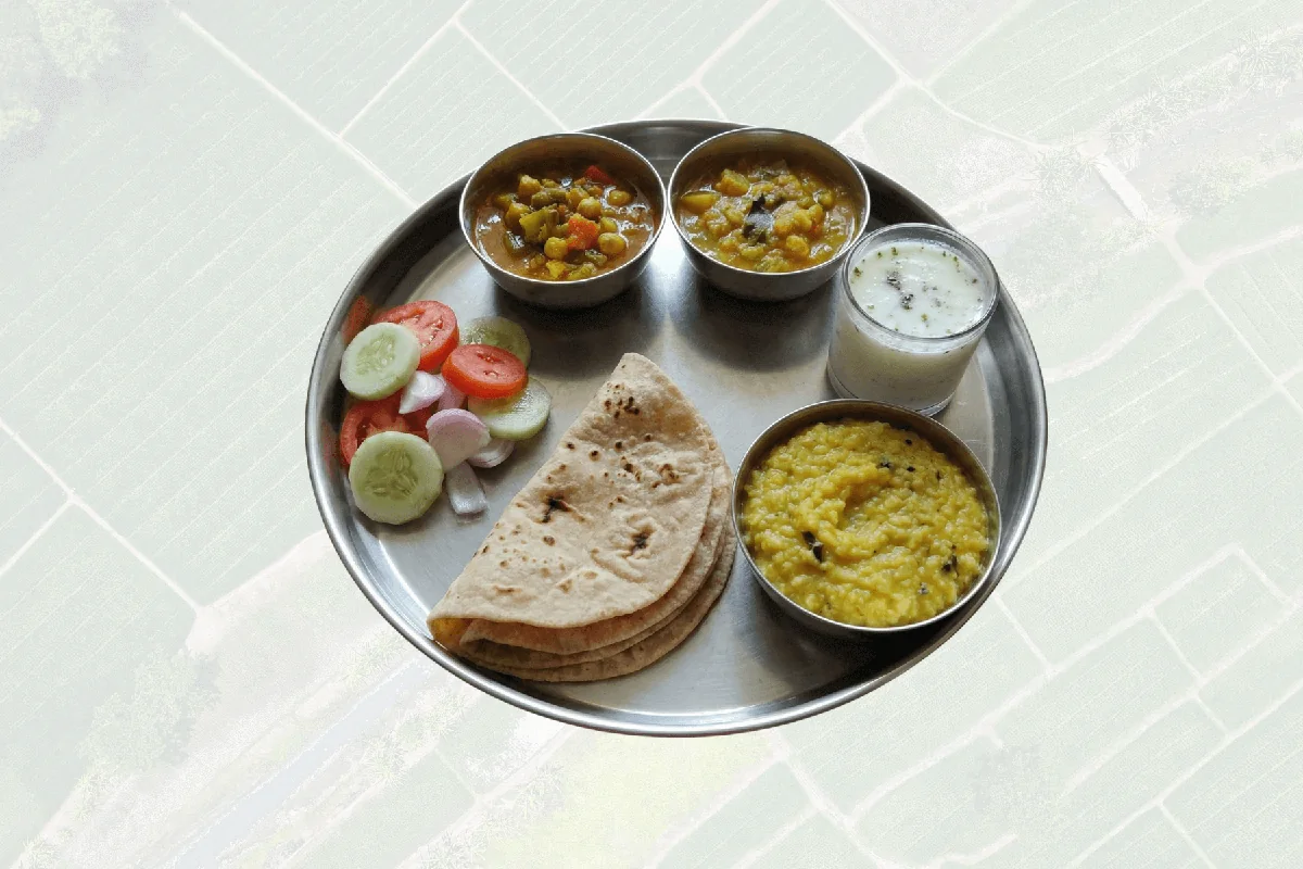 Traditional Gujarati thali