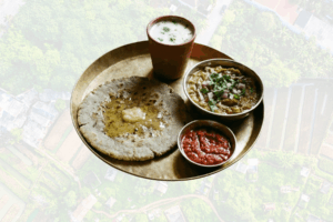 Kathiyawadi Bajra Rotlo & Ringan Olo Combo