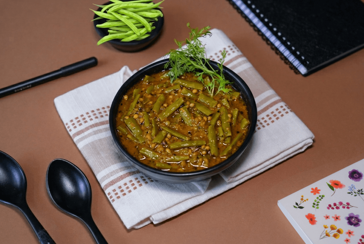 Fresh Guvar Sabji from Our Farm to Our Kitchen | Kana No Rotlo Ahmedabad